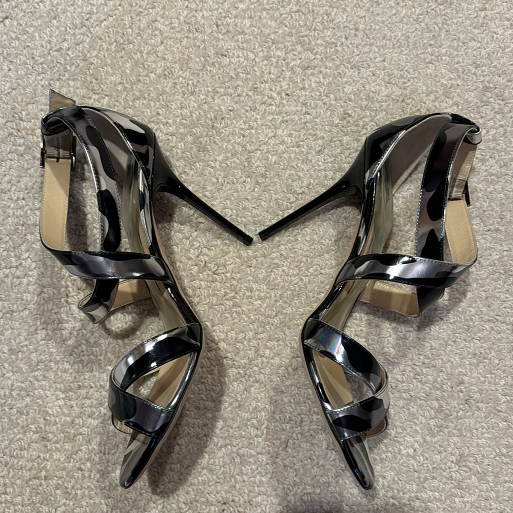 Jimmy Choo Lottie Camo Heels in Steel Mix - NIB, dust bag included. - Picture 2 of 7